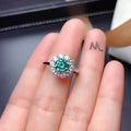*BijoU Carbide GRA Moissanite Adjustable Ring