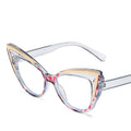 SOLD OUT! *New! Verse UniVise Large-Framed Cat-Eye Contrast Y2k Paneled: Grey