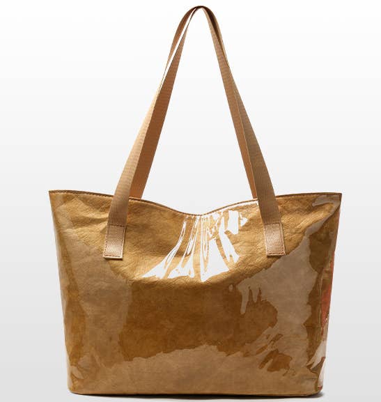*ARRIVALS* Verse Bags Zip TOTE BAG & Coin Purse Key Chain Waterproof Brown (Pre-Sale)