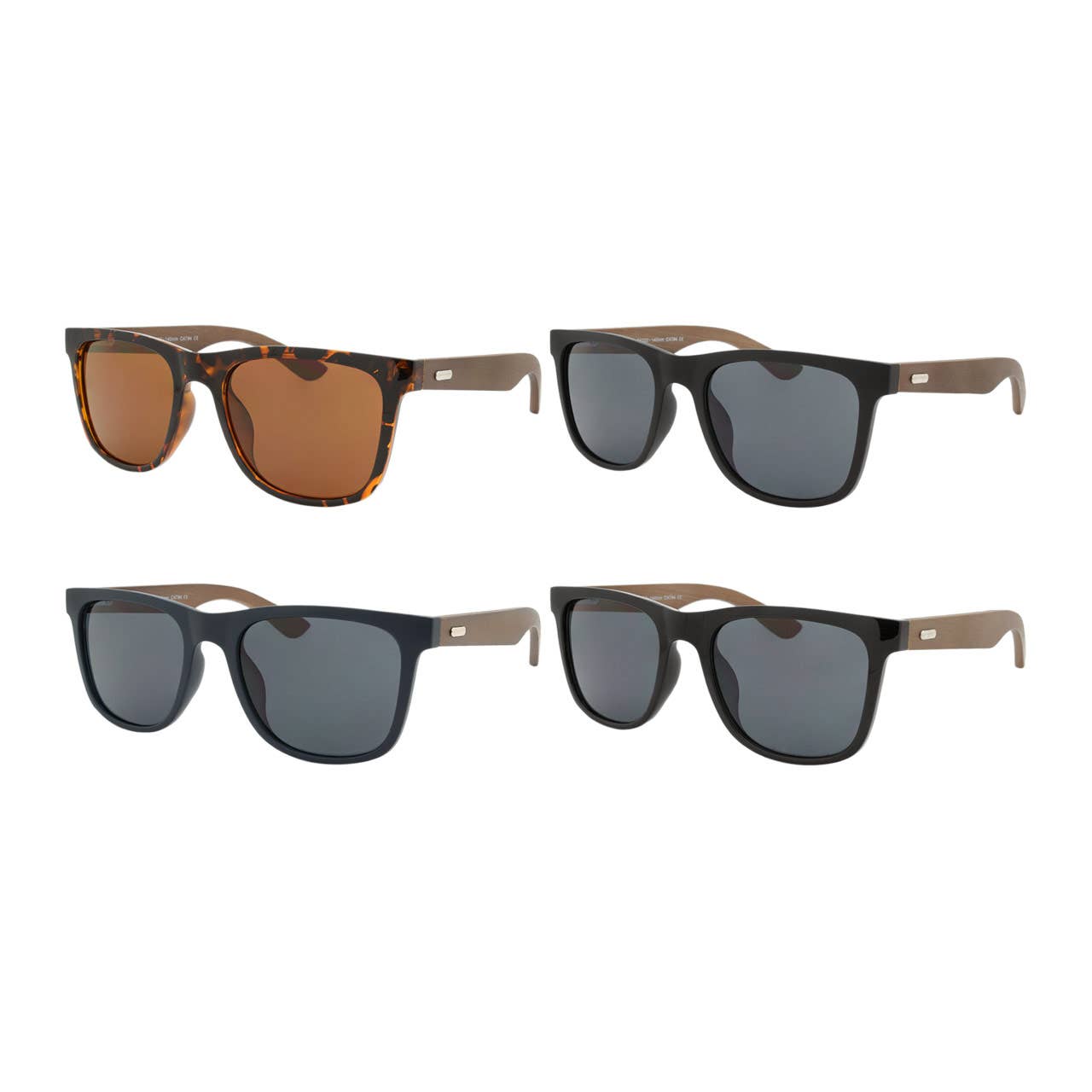 *New Verse Bamboo Sunglasses Mens Classic Frame Glasses Lens Asstd New