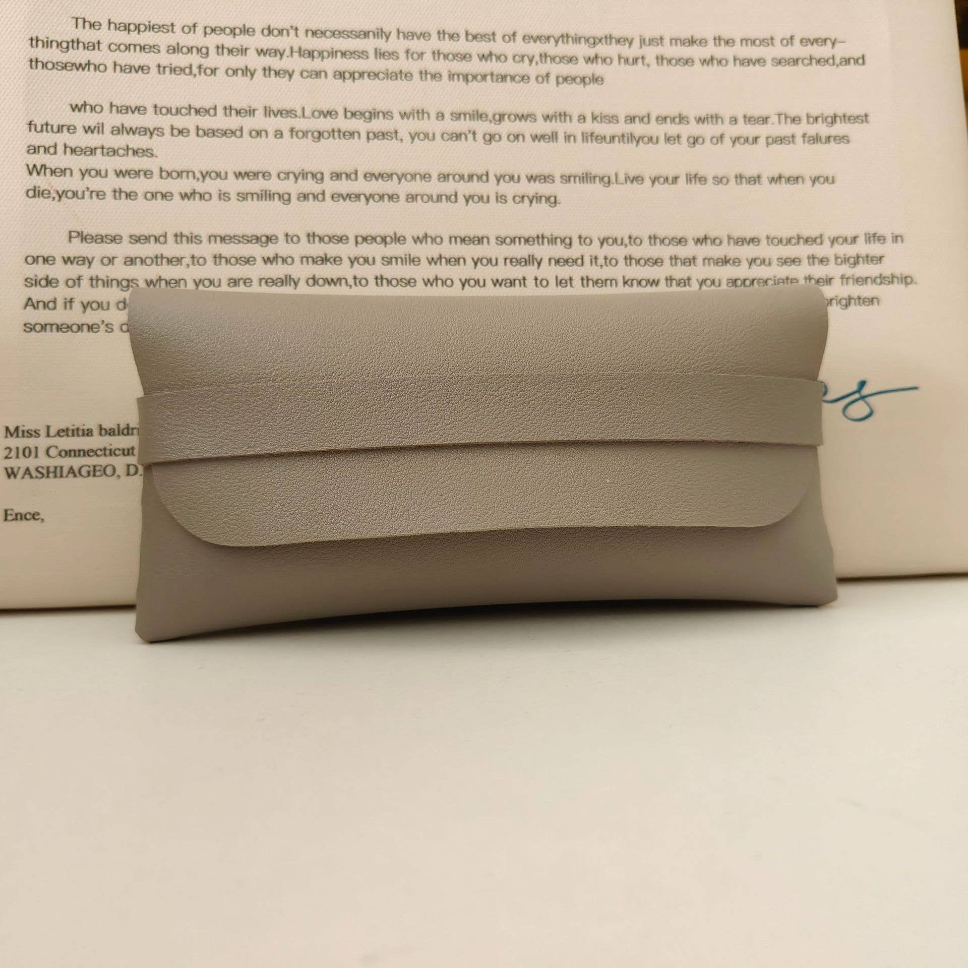 *New! VeRse Shade Covers Strapped Leather Case: Guru Gray