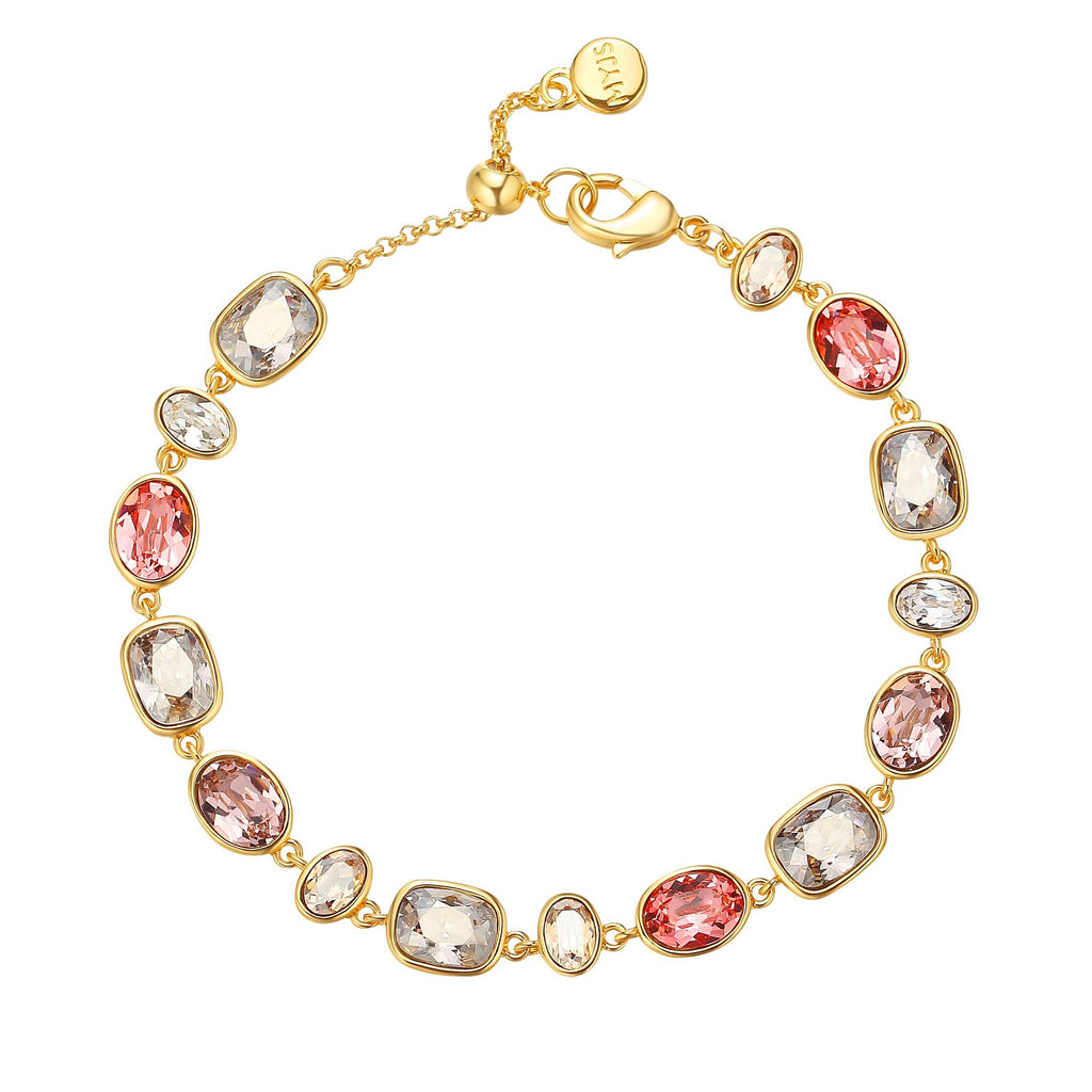 *ARRIVALS! BijoU Festival Rose Charm Bracelet with Swarovski Crystals