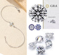 *BijoU iCarbide GRA Moissanite Bracelet Cross