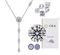 *Arrivals ! BijoU Carbide GRA Moissanite Elegant 925 Silver Necklace