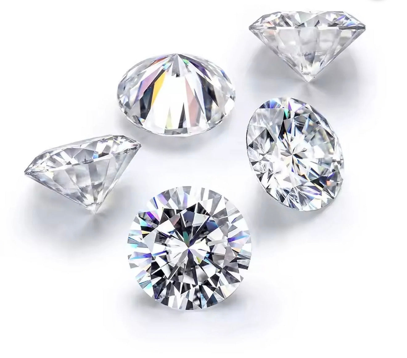 *Arrivals ! BijoU Carbide GRA Moissanite Elegant 925 Silver Necklace