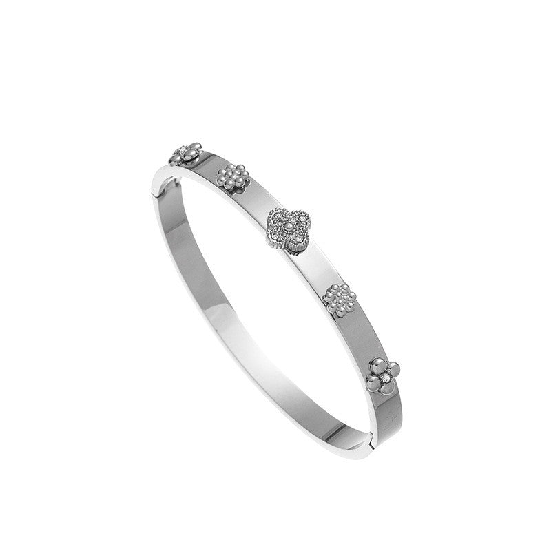 Bijou Bangle Clover Vintage 18K Stainless
