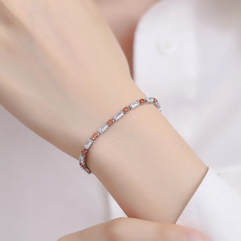 *BijoU Moissanite SIM Elegant Bracelet
