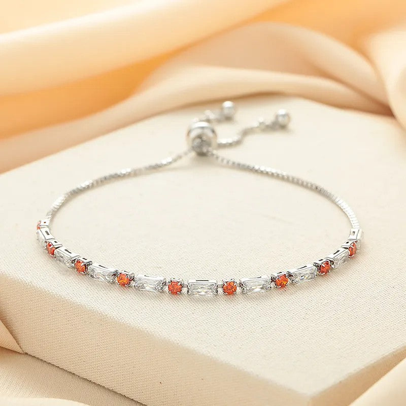 *BijoU Moissanite SIM Elegant Bracelet