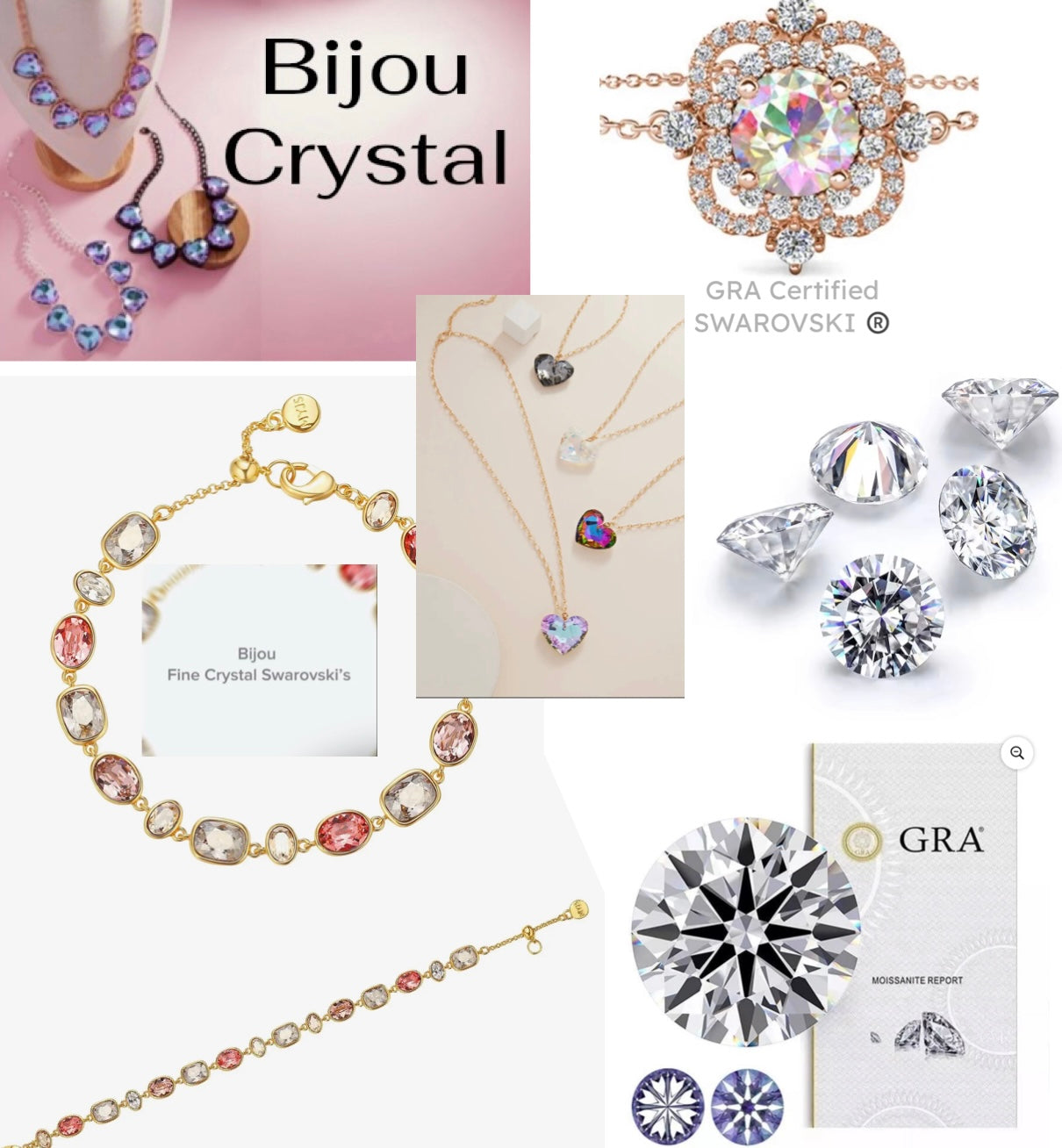 *ARRIVALS! BijoU Festival Rose Charm Bracelet with Swarovski Crystals