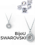 *ARRIVALS! BiJoU Cosmo Circle Necklace with Swarovski Crystals WG|5-1218RCLR