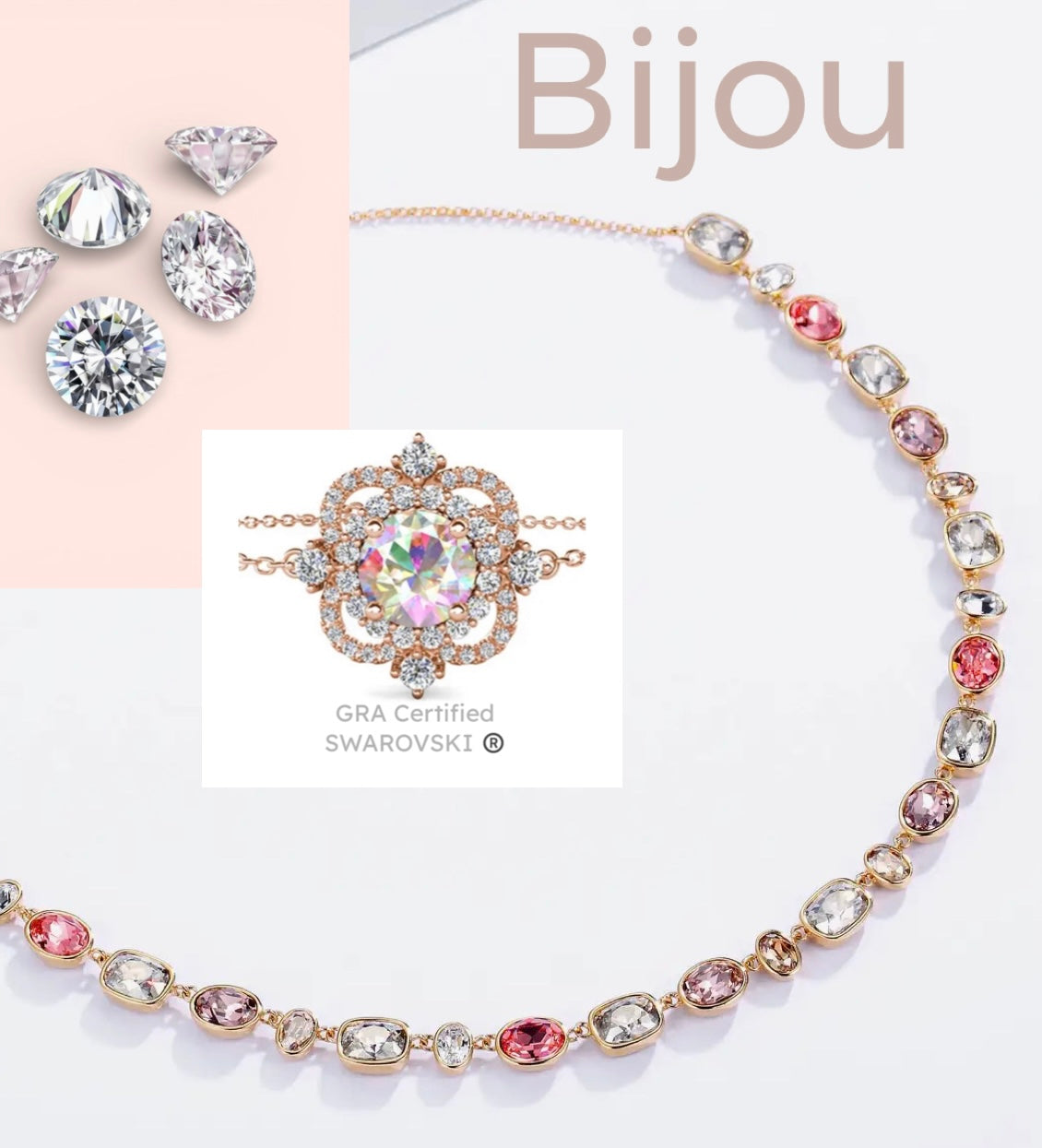 *ARRIVALS! BijoU Festival Necklace with Authentic Swarovski Crystals