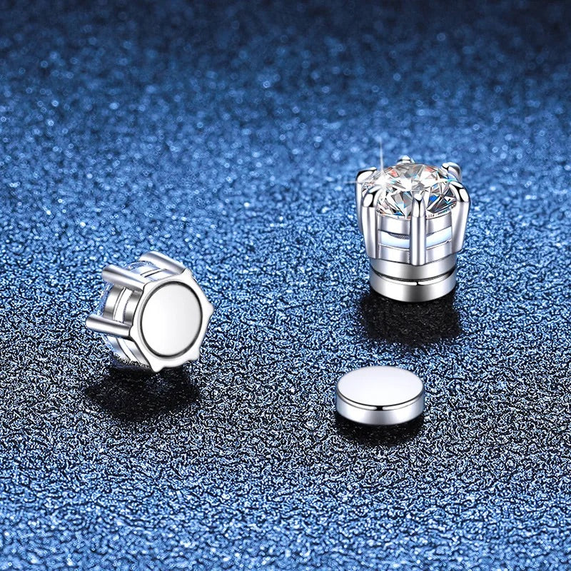 *Sale! Bijou GRA Moissanite Stud Earring in 925 Sterling Silver