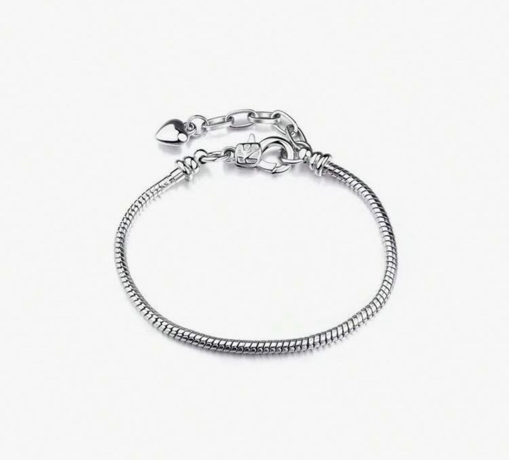 BIJOU Sterling Silver Charm Rope Bracelet Silver 925