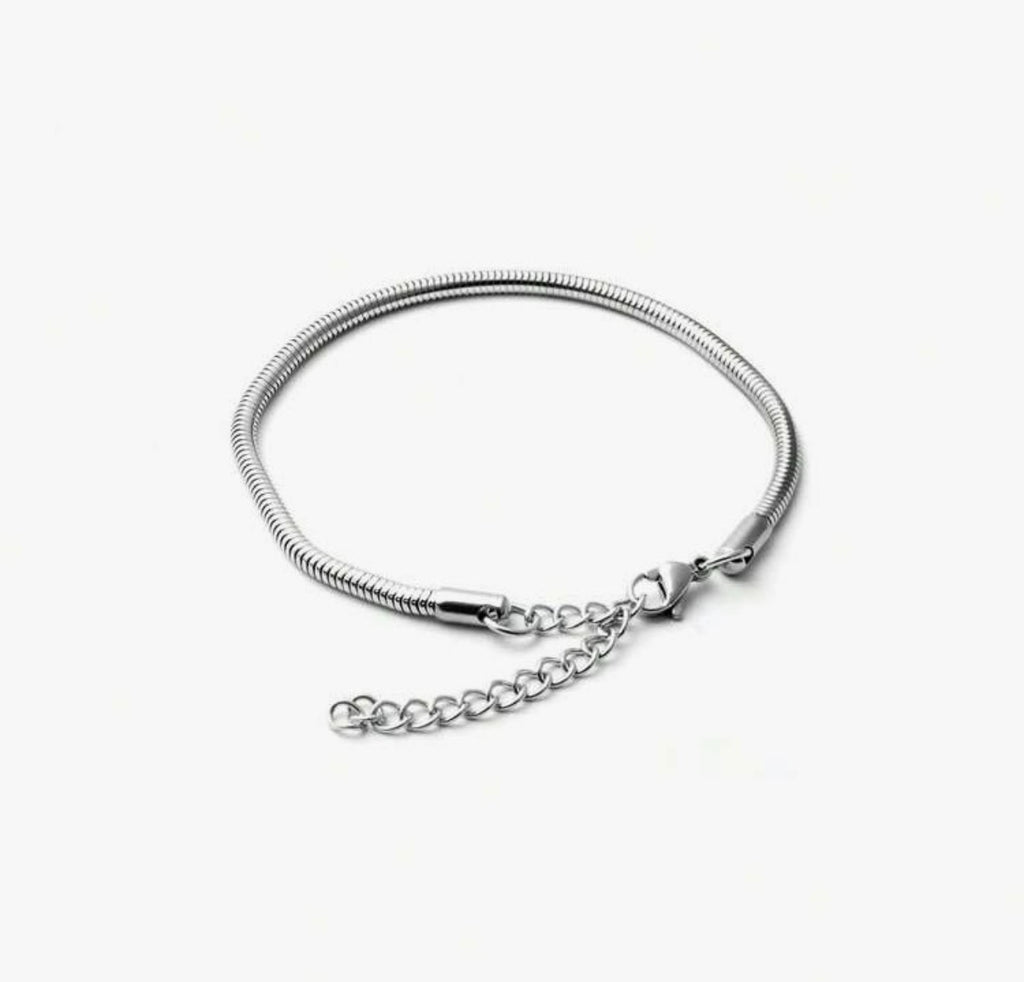 BIJOU Sterling Silver Charm Rope Bracelet Silver 925
