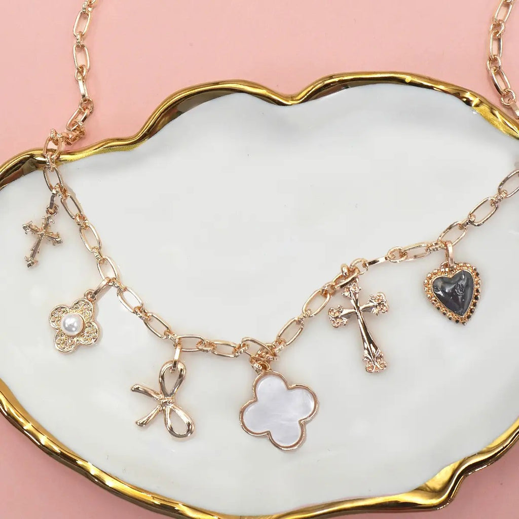 Bijou Charming Clover your Heart Necklace
