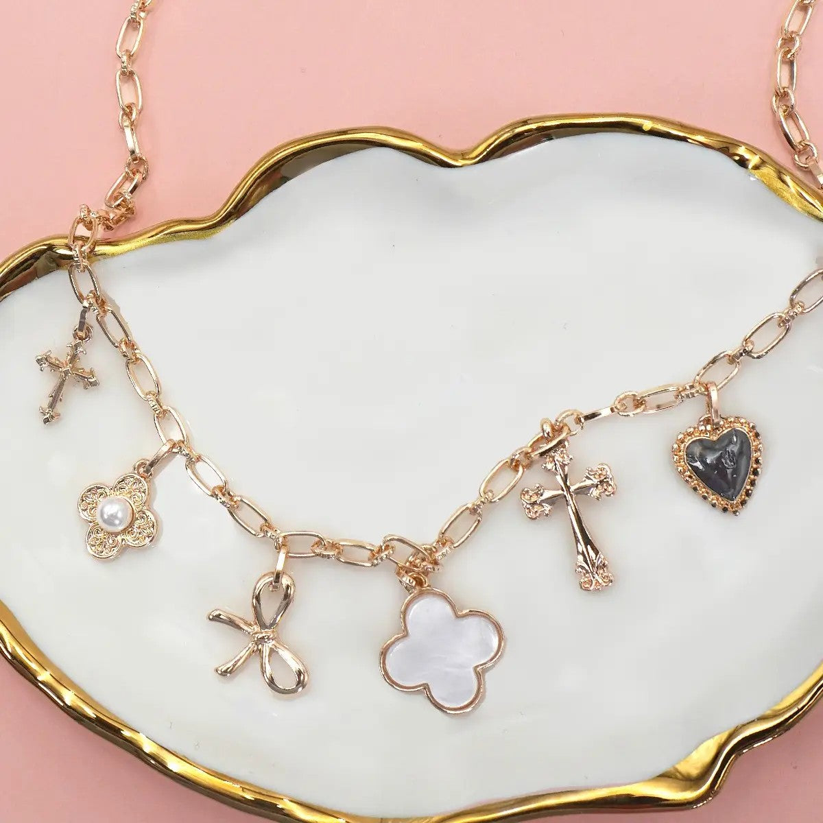 Bijou Charming Clover your Heart Necklace