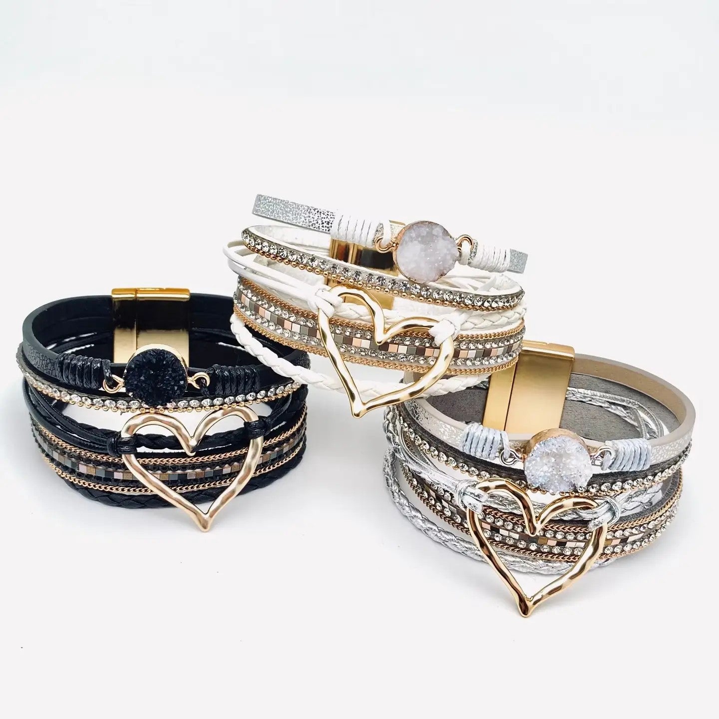 Bijou Boho Multi Layer Charm Bangle