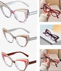 SOLD OUT! *New! Verse UniVise CatEyes Large-Framed Contrast Y2k Paneled: Coffee