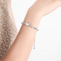BIJOU Silver or Gold Rhinestone Butterfly Bracelet