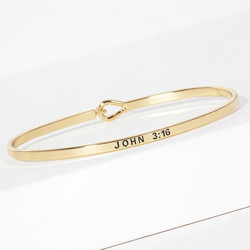 Bijou Believe J3:16 Bangle Gold-Silver