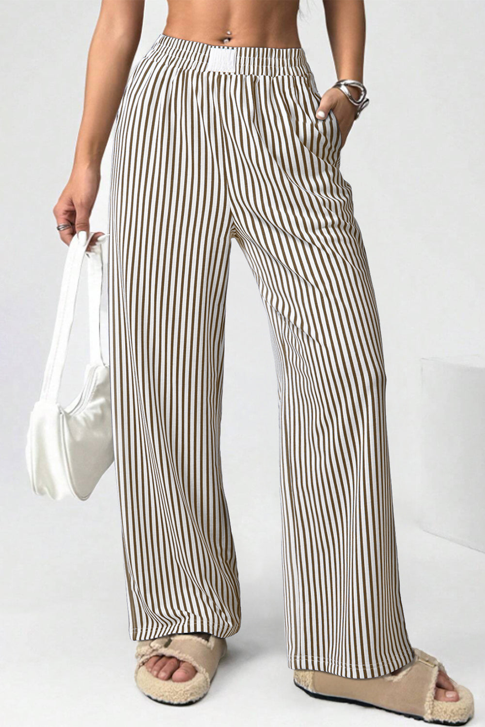 Verse Premium Wide Leg Ultra Soft Striped Long Strides