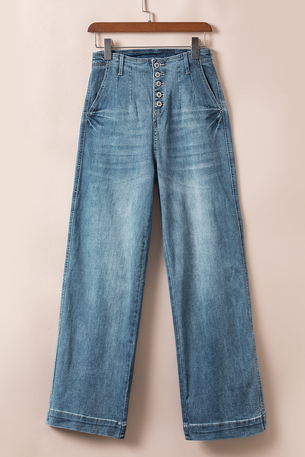 Verse Premium Wide Leg Flare Blue Washed Jeans
