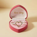 Bijou Bangle Brass Hammered Heart - Love Story