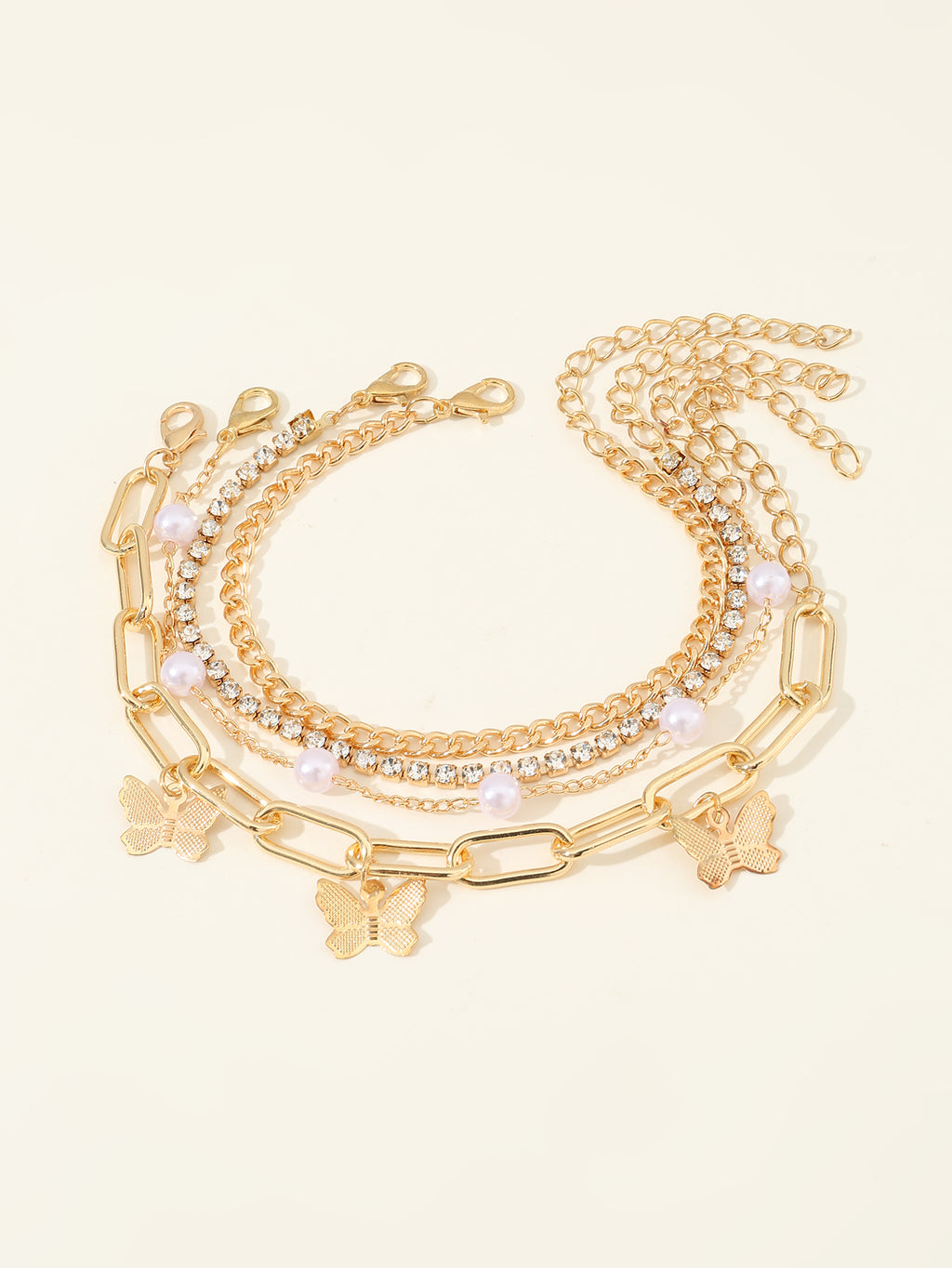 BIJOU Gold Plated Stackable Anklets – Stainless Steel Fine Jewelry
