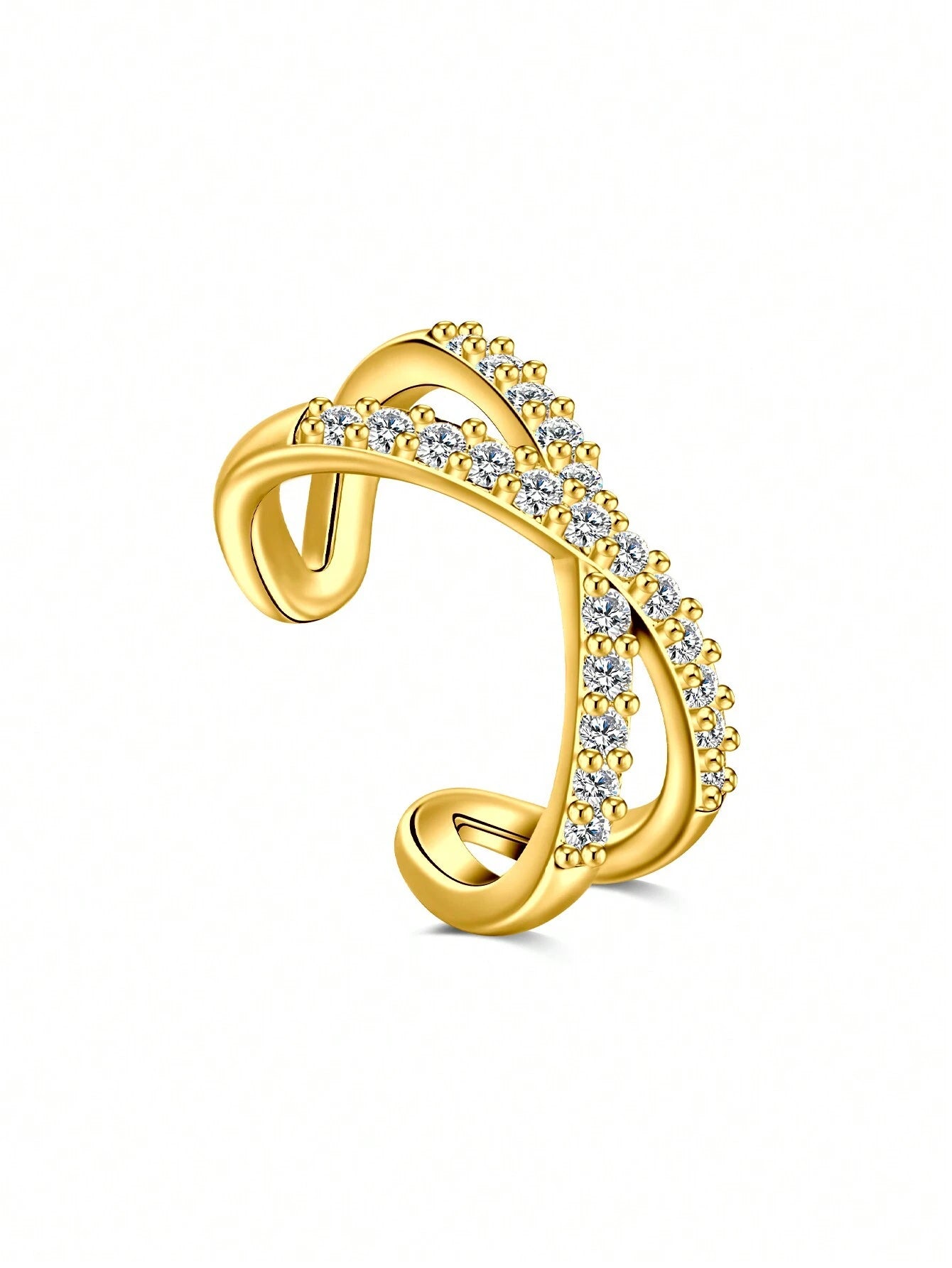 BIJOU Gold Plated Stainless Steel Ear Cuff – Hypoallergenic Fine Jewelry
