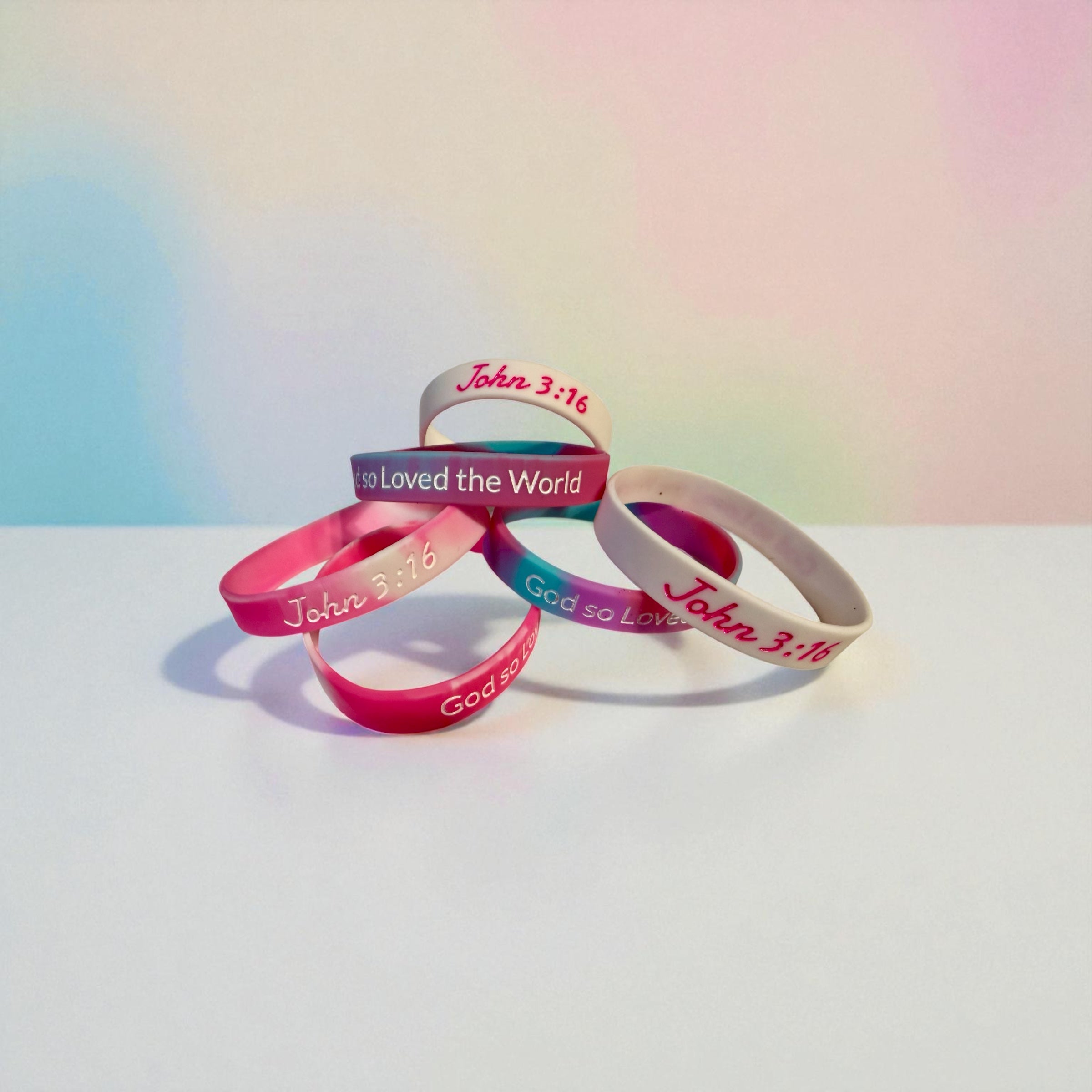 BIJOU John 3:16 Silicone Wristband Bracelet