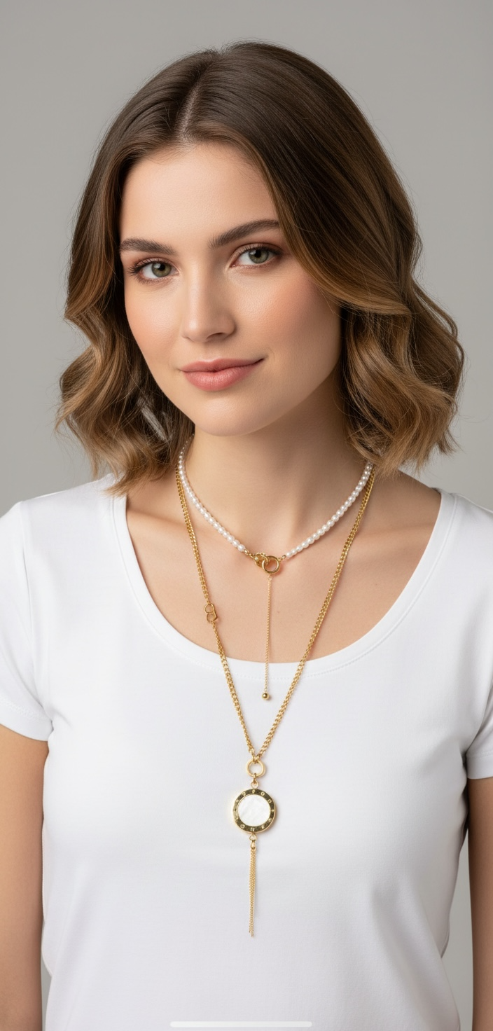BIJOU Luxury Reversible Stainless Steel– 18K GD Plated