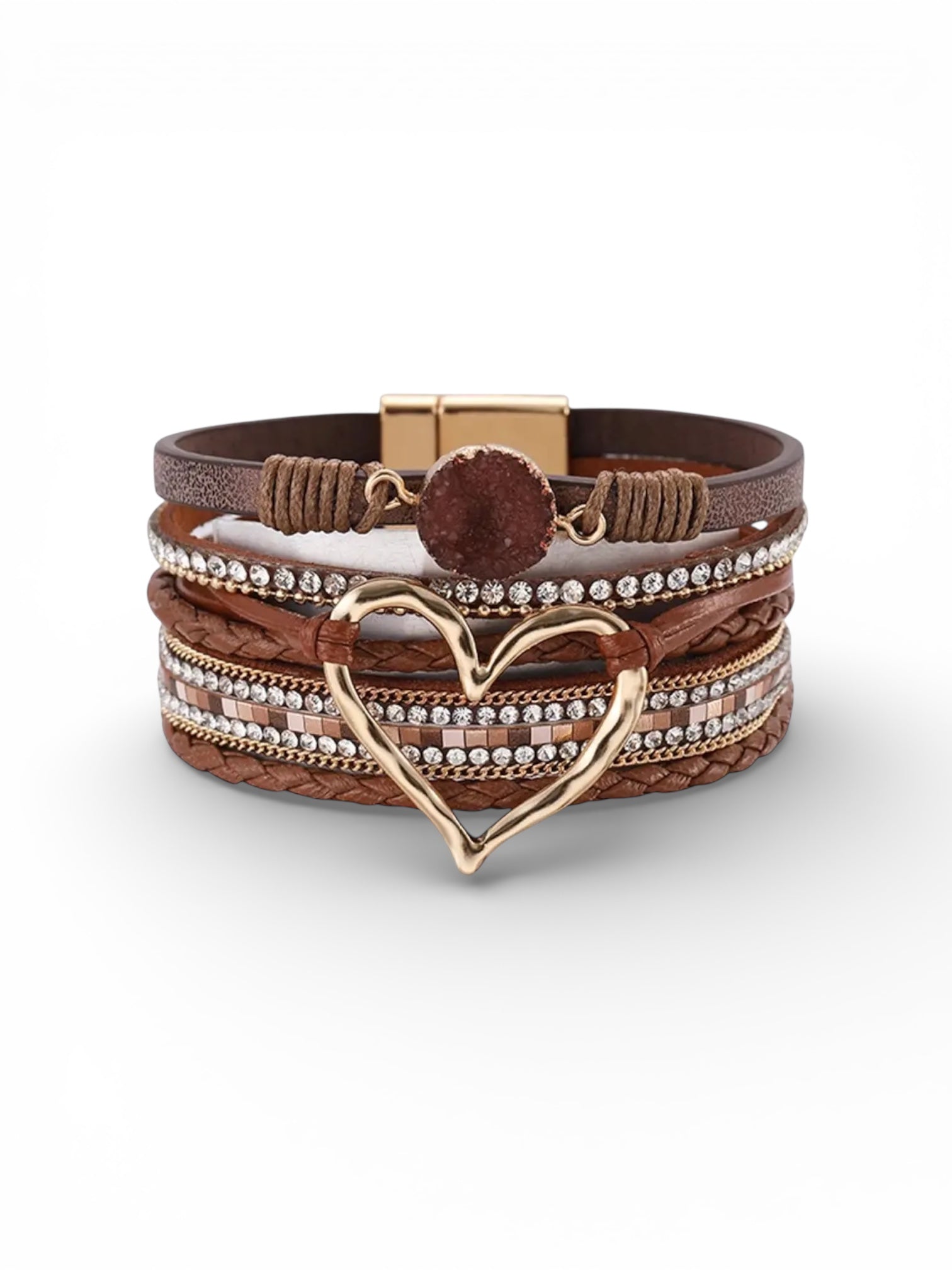 Bijou Boho Multi Layer Charm Bangle