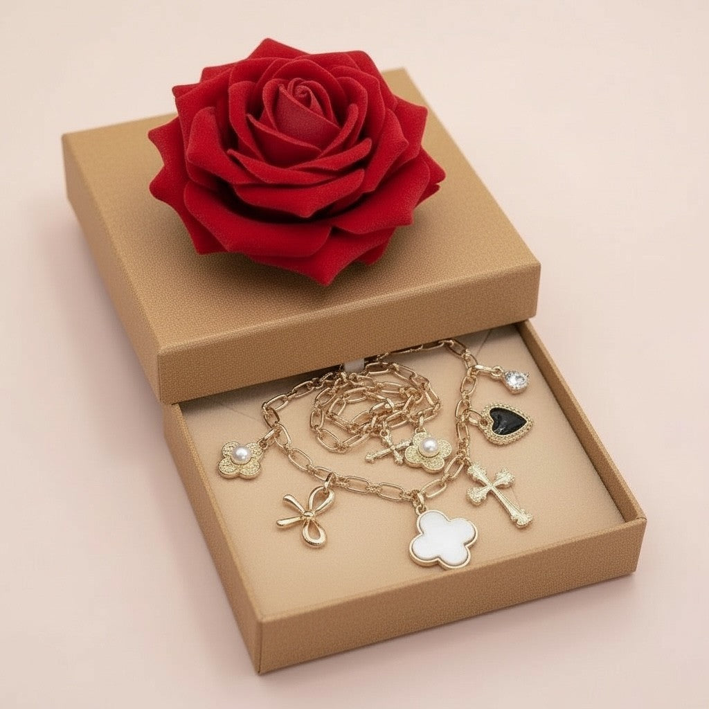 Bijou Charming Clover your Heart Necklace