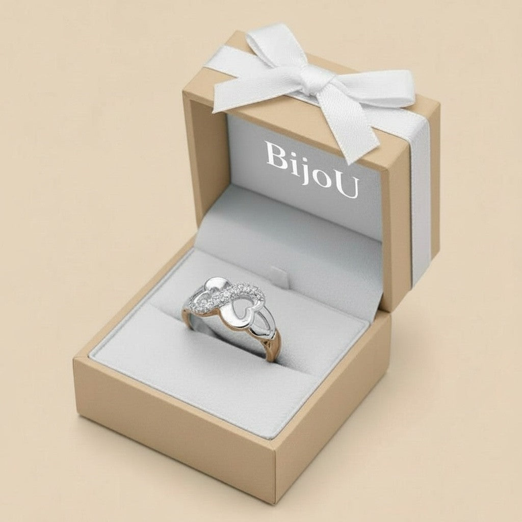 BIJOU X Sterling Silver 925 Infinity/Forever Ring Timeless Love, Elegant Design