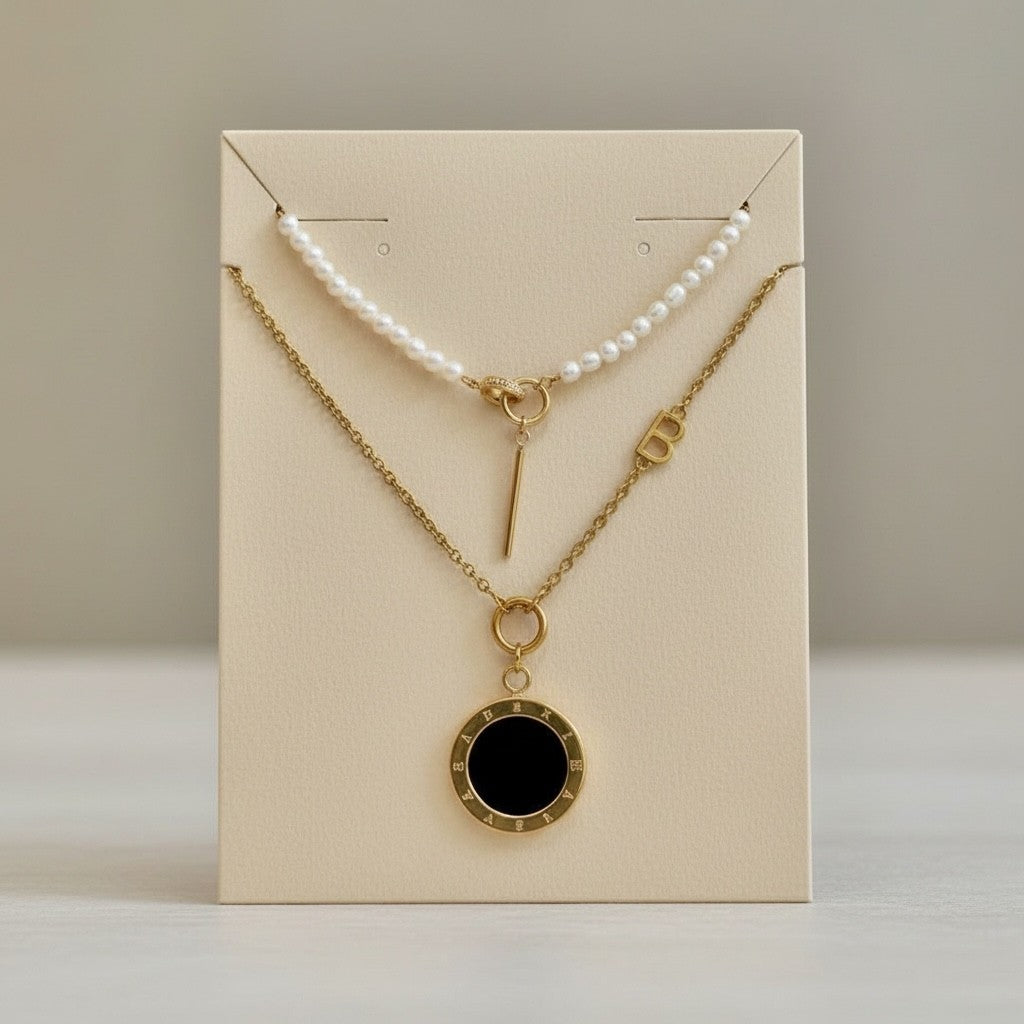 BIJOU Luxury Reversible Stainless Steel– 18K GD Plated