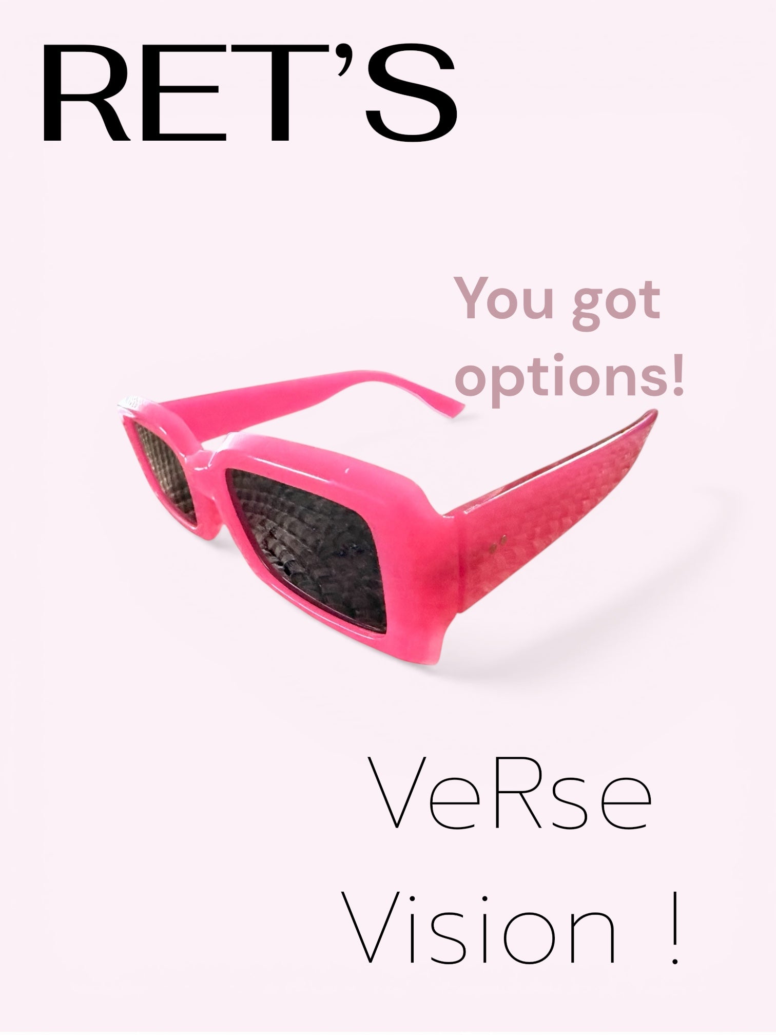 *New Verse RET's Unisun Sunglasses (New Retro Collection)