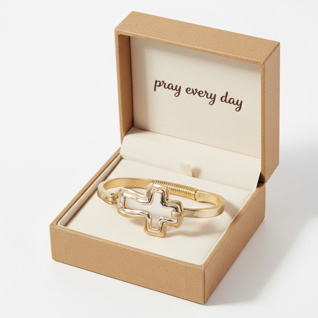 Bijou Bangle Cross Hammer Mix Media