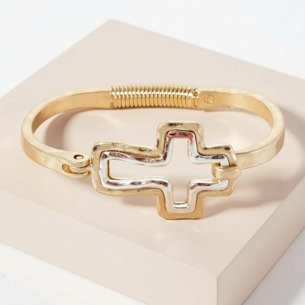 Bijou Bangle Cross Hammer Mix Media