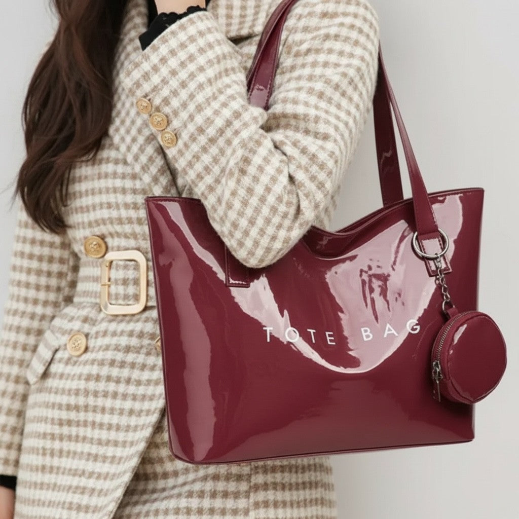 *ARRIVALS* Verse Bags Zip TOTE BAG & Coin Purse Key Chain  Waterproof: Rose Red (Pre-Sale)