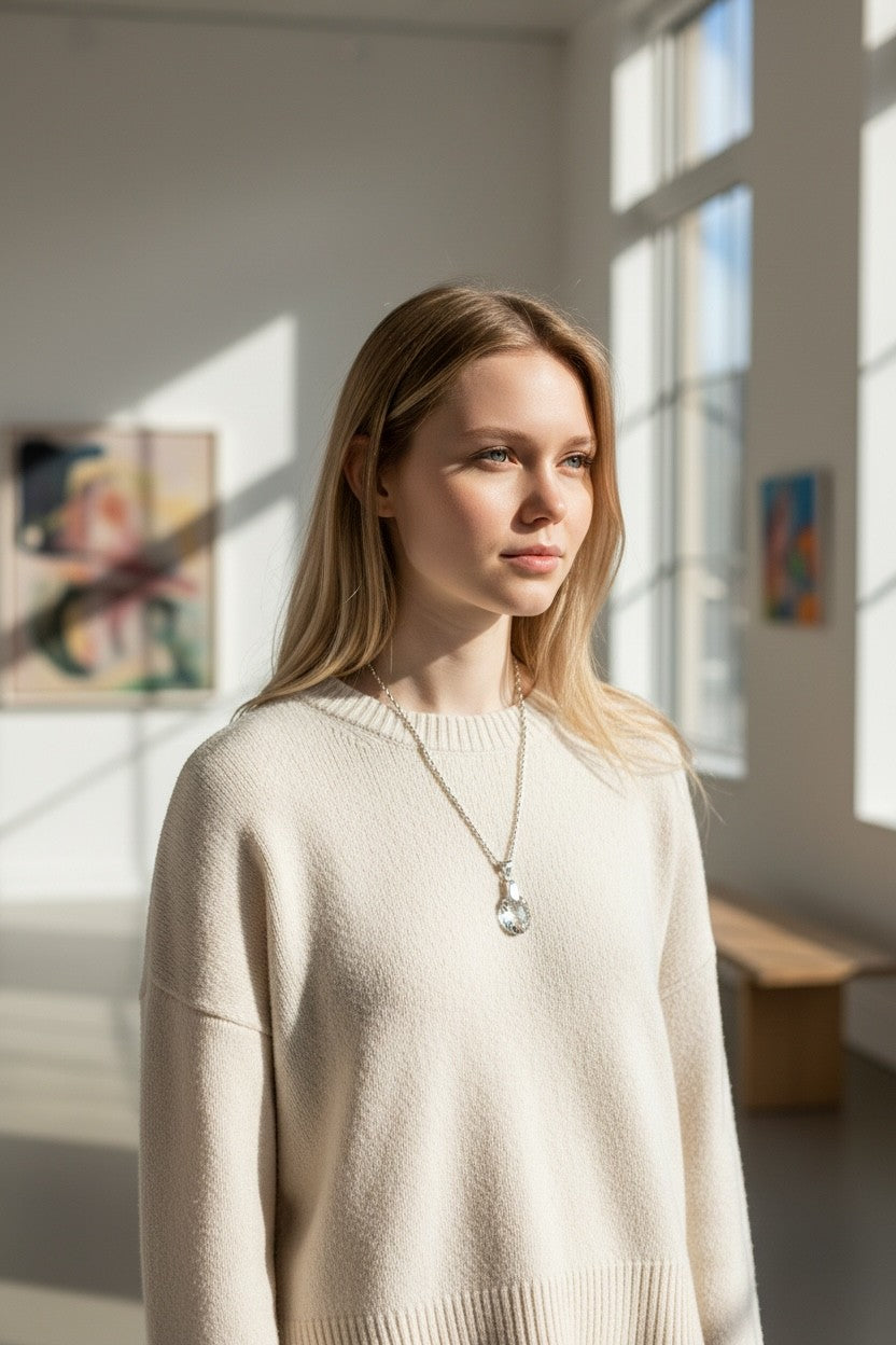 *ARRIVALS* BIJOU SWAROVSKI CRYSTAL SUN NECKLACE ( A505 )