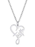 *ARRIVALS* BIJOU FINE 3 PART FAITH HEART CROSS & PENDANT NECKLACE SET