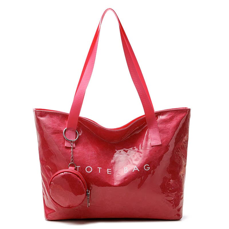 *ARRIVALS* Verse Bags Zip TOTE BAG & Coin Purse Key Chain  Waterproof: Rose Red (Pre-Sale)