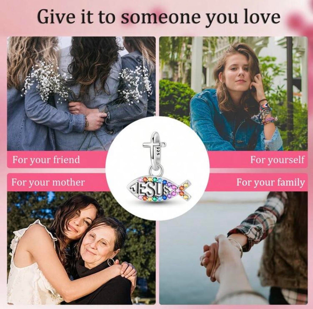 BIJOU Sterling Silver Charm (925) for Bracelet Faith