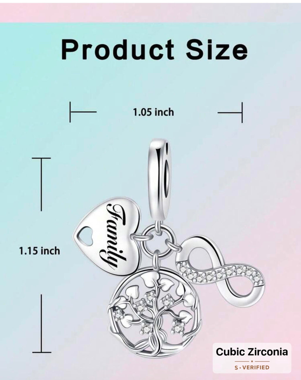 Bijou Sterling Silver Charm (925) for Bracelet