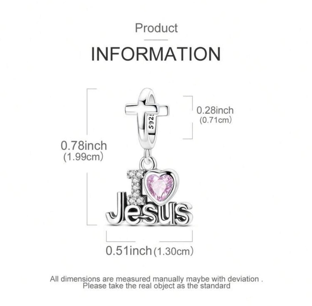 BIJOU Sterling Silver Charm (925) for Bracelet Faith